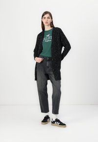 ONLY ONLJULIZ BUTTON CARD  - Gilet - black/white