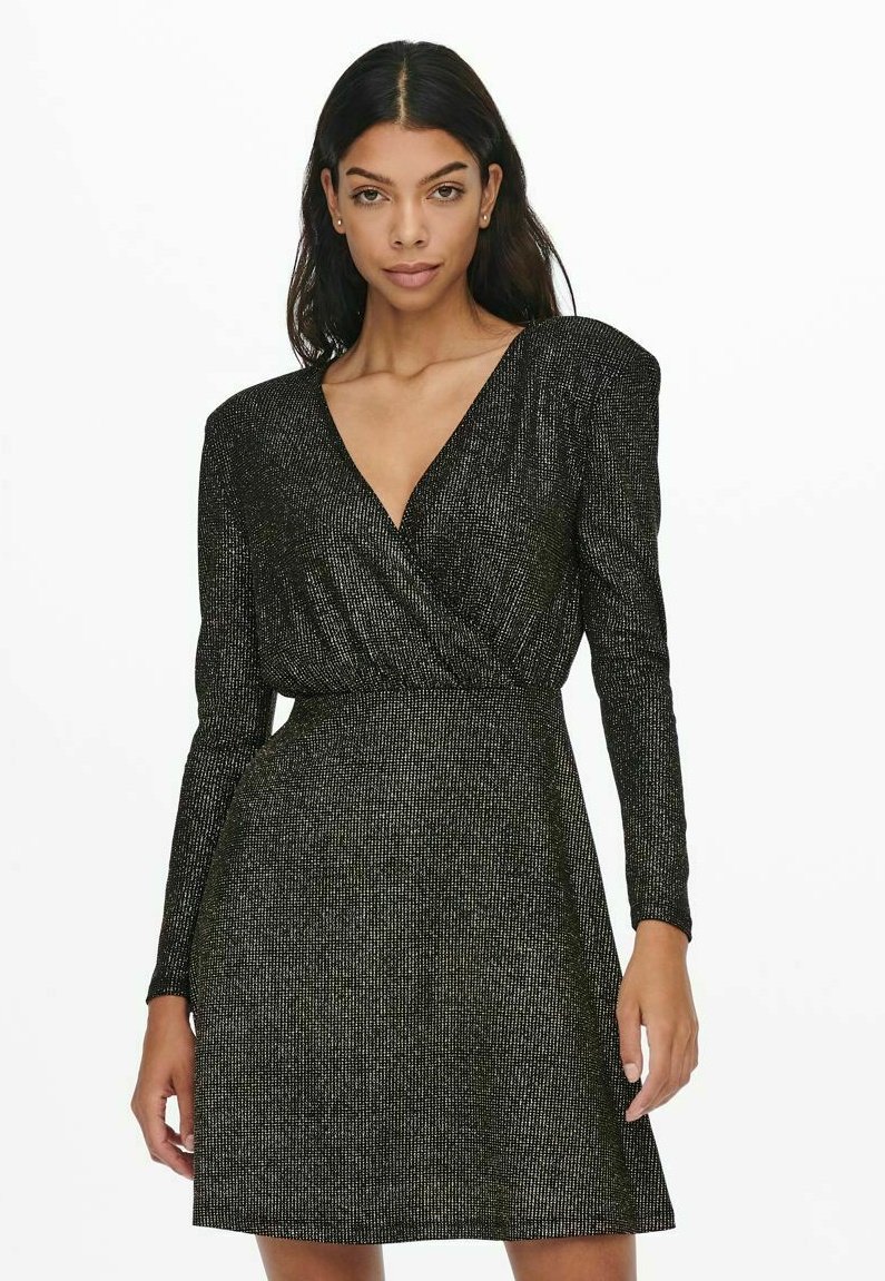 Damen Freizeitkleider | ONLY QUEENY Cocktailkleid/festliches Kleid black/gunmetal - EN11324 Damen Freizeitkleider | ONLY QUEENY Cocktailkleid/festliches Kleid black/gunmetal - EN11324