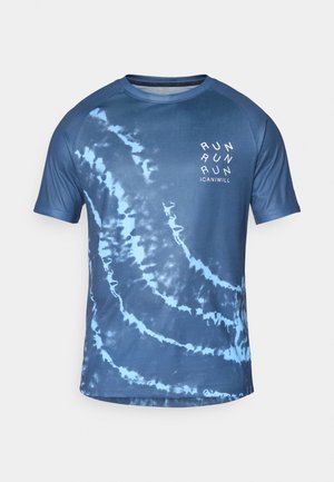 ICANIWILL MIRAGE RAGLAN - Print T-shirt - blue navy