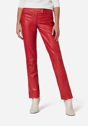 Ricano LOW CUT - Lederhose - red