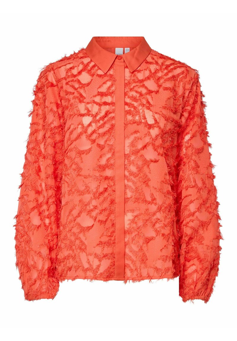 YAS Overhemdblouse lichtrood