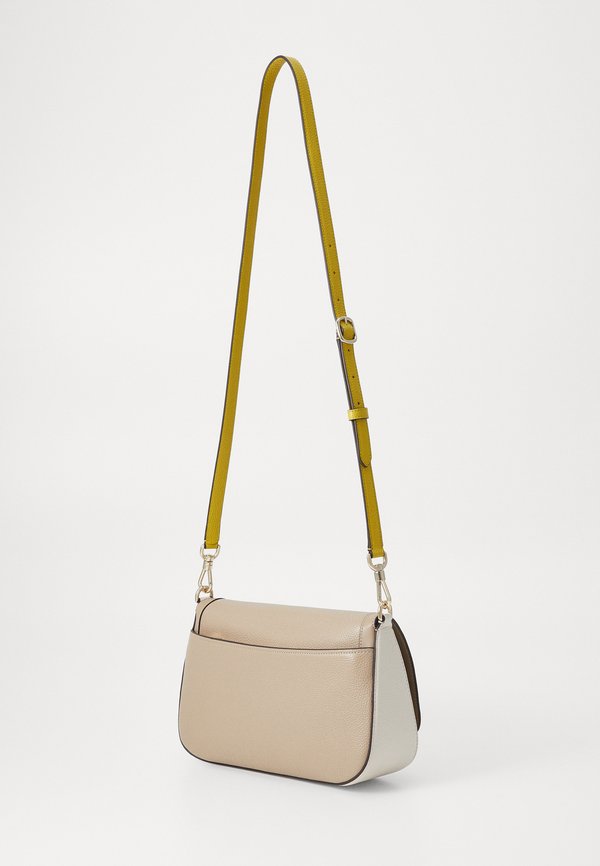 FLAP SHOULDER BAG - Handbag - taupe multi4