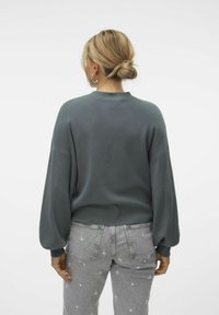 Vero Moda VMNANCY LS GA BOO REP - Trui - balsam green