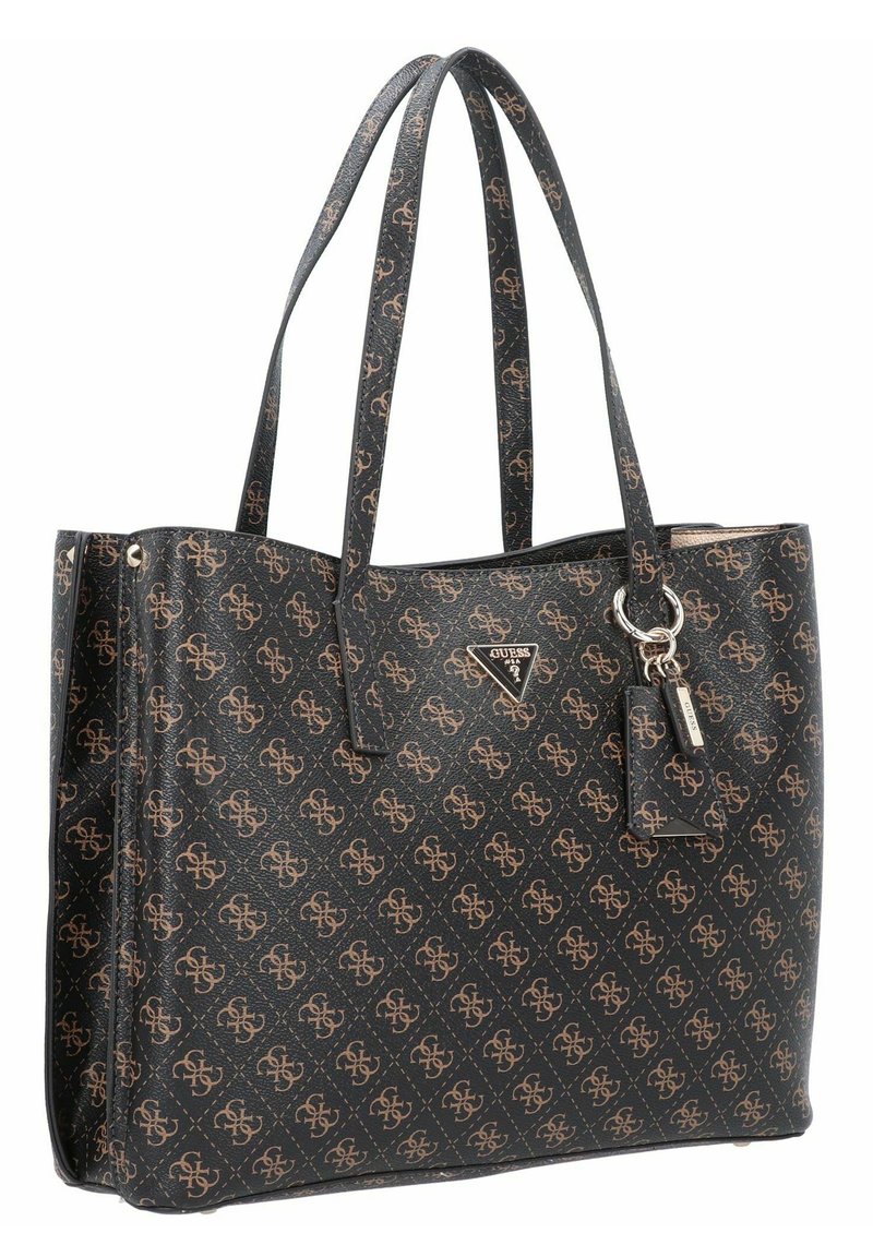 Guess MERIDIAN 42 CM - Shopping Bag - brown logo/braun - Zalando.de