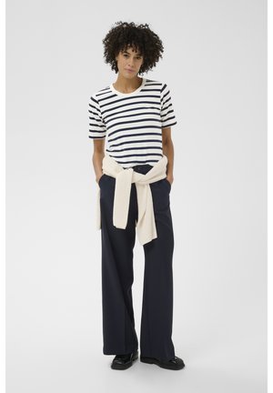 Part Two, RATANIPW TS - T-shirt imprimé - navy and white stripe