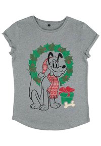 Henry Tiger MICKEY CLASSIC CHRISTMAS FAIRISLE PLUTO - T-shirt z nadrukiem