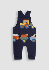JoJo Maman Bébé 2-PIECE LION APPLIQUE  SET  - REGULAR FIT - Kombinezonas su petnešomis - navy blue tractor