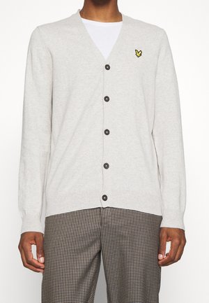 Strickjacke - mottled light grey