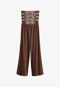 Non sélectionné, chocolate brown embroidered