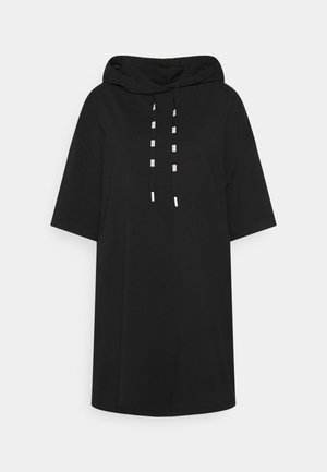 KASSEY HOODED DRESS - Day dress - black