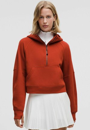 SCUBA OVERSIZED HALF-ZIP - Hoodie - autumn rust