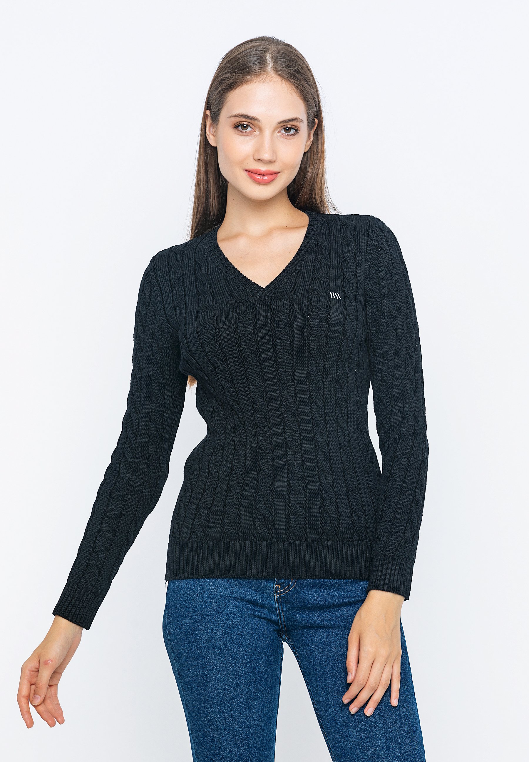 Basics and More Trui - black/zwart - Zalando.nl