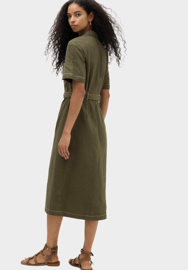 Marks & Spencer Shirt dress - hunter green/mottled dark green