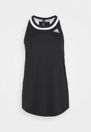 CLUB TANK - Sports shirt - black/white