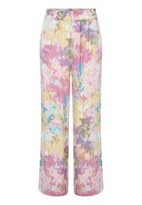 CUVALERIE ANDREA - Broek - yellow pink abstract