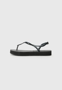 LUNA FLATFORM - Sandaler m/ tåsplit - black