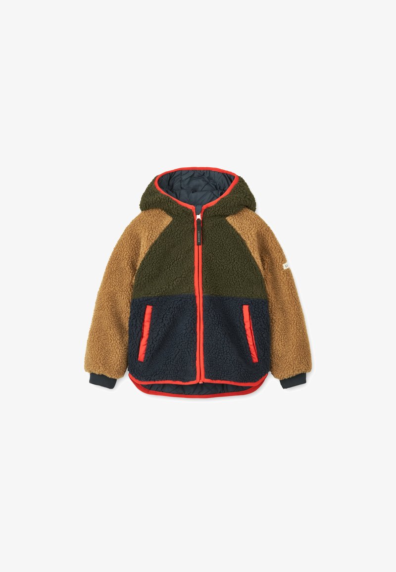 Liewood JACKSON REVERSIBLE JACKET UNISEX - Talvejope - army brown/multi mix