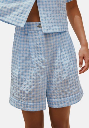 REGULAR FIT - GINGHAM - Shorts - blue