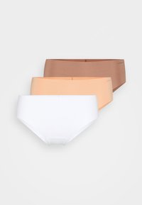 INVISIBLE HIPSTER 3 PACK - Slip - brown/orange/white