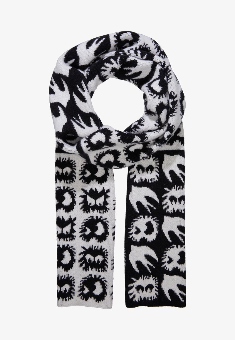 Mcq Alexander Mcqueen Monster Scarf Schal Black Oliv Meliert Zalando De