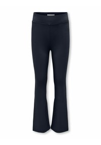 Jūrų laivyno spalvos platėjančios legging'ės, pagamintos iš elastingos medžiagos. Turi aukštą juosmenį ir be siūlių dizainą, tinkamos kasdieniam arba aktyviam dėvėjimui.