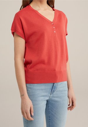 Neule - metallic red