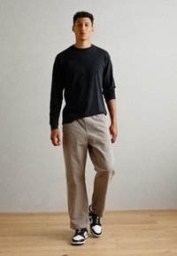 Scotch & Soda LOGO - Top s dlouhým rukávem - anthracite