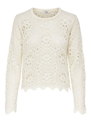 STRUKTUR - Strickpullover - cloud dancer