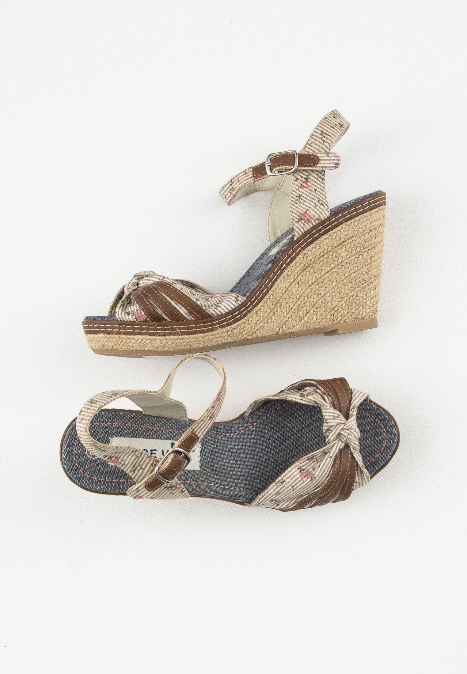 Dolce Vita Sandalen met sleehak - beige/Beige - Zalando.nl