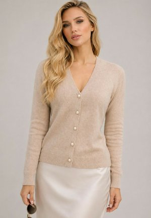 Kebello, GILET CARDIGAN - Gilet - beige
