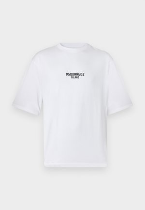 LOOSE FIT - Nyomott mintás póló - white