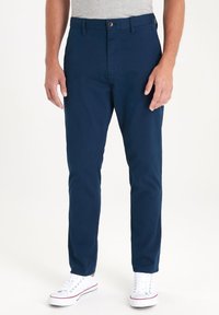 Next - STRETCH CHINOS SLIM FIT - Chino - blue Immagine in miniatura 1