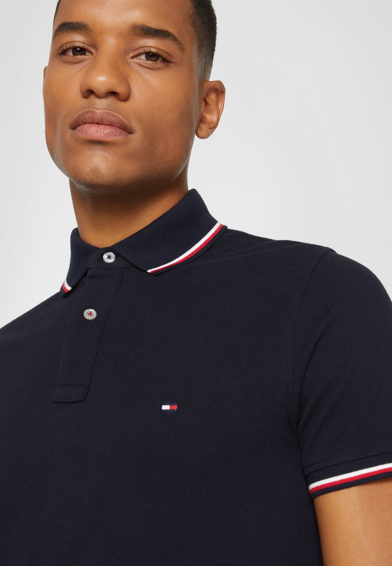 Tommy Hilfiger TIPPED SLIM FIT - Polo - marino Zalando.es