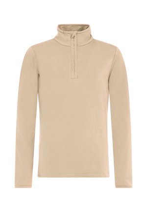 1/4 ZIP - Longsleeve - bamboobeige