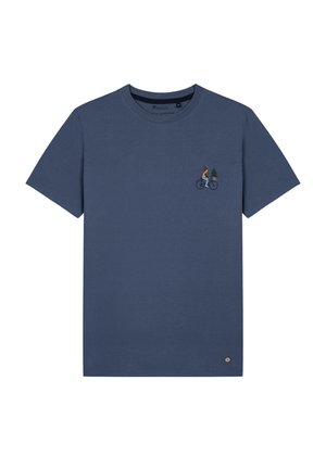 Faguo ARCY - Print T-shirt - bleu