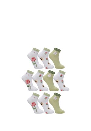 Yuhu, DAMEN HASEN BLUMEN SNEAKER 10ER PACK - Socks - mehrfarbig