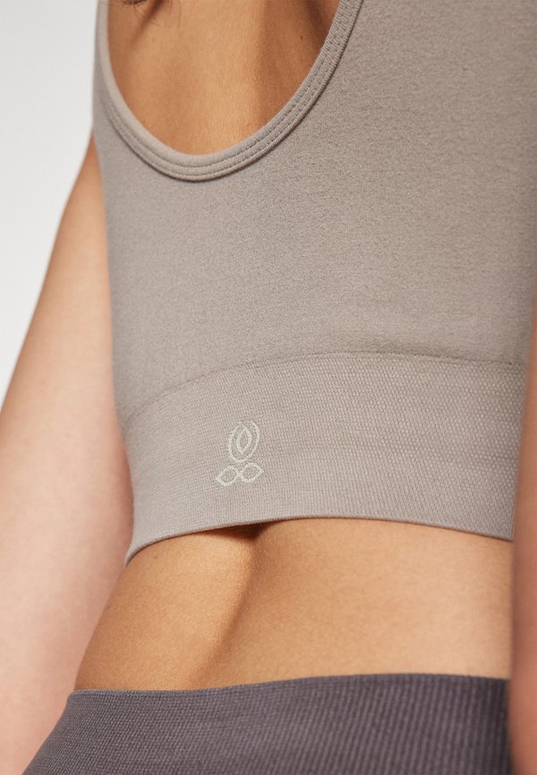 HADU - Light support sports bra - cacao4