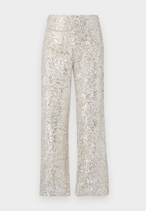 ICHI FAUCA - Trousers - frosted almond