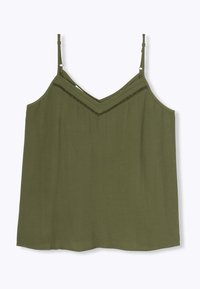 Débardeur Femme PROMOD - Taille 44 - Noir & Doré - Sans Manches Col V - Occasion Très Bon état