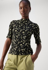 Lindex LORELAI - T-Shirt print - off black