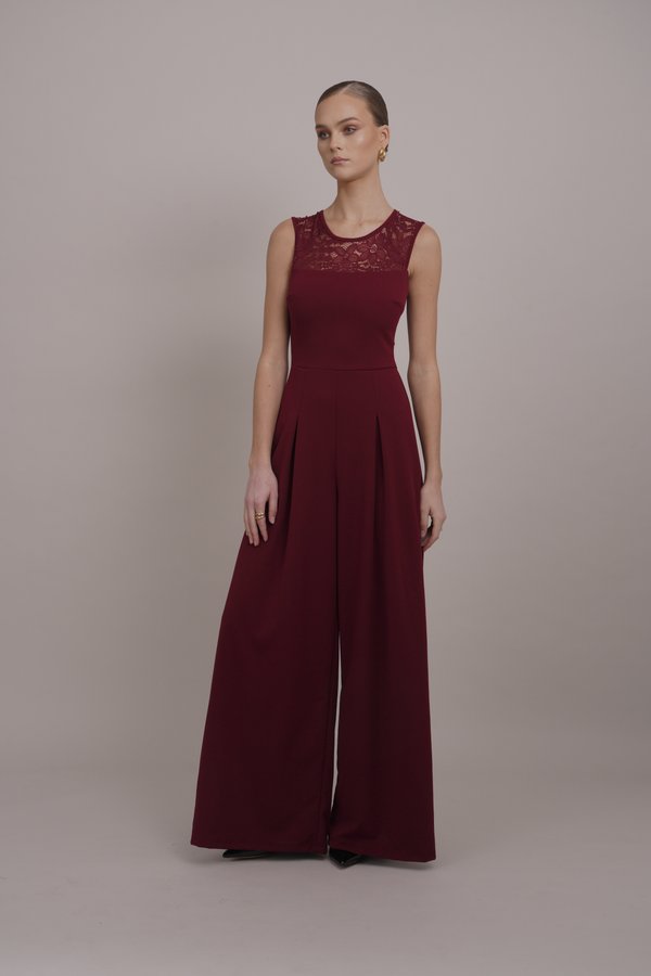 ALISON - Jumpsuit - wine