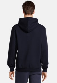 Fila BENGEL LANGARM LOGO EINFARBIG - Felpa con cappuccio - black iris