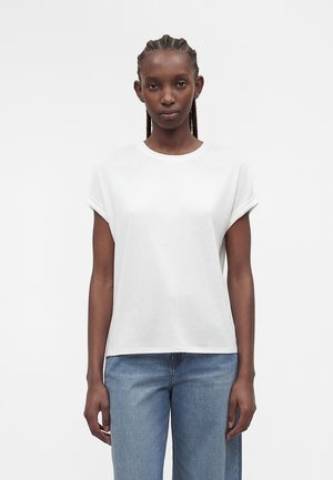 JDY, JDYFAUSTINA FOLD UP  - T-shirt basique - cloud dancer