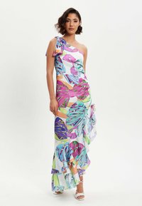Liquorish BOW ONE SHOULDER FRILL - Maxi dress - multi coloured