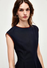 adL SLEEVELESS - Jersey dress - navy blue