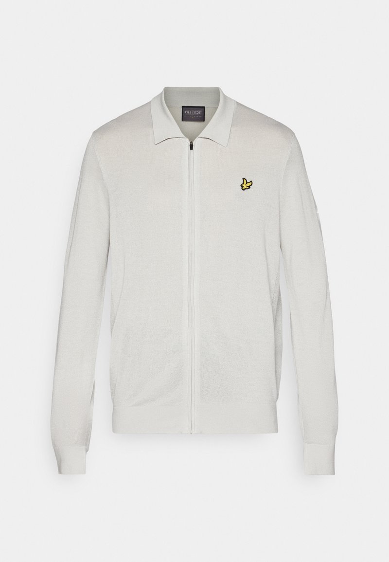 Lyle & Scott Sweater met rits grijs