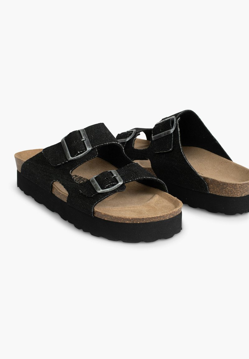 Damen Sneaker | SUNBAY DUNIA Pantolette flach black/schwarz - IO44551 Damen Sneaker | SUNBAY DUNIA Pantolette flach black/schwarz - IO44551