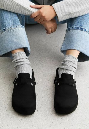 New Look SUEDE EFFECT DOUBLE SOLE - Mules - black