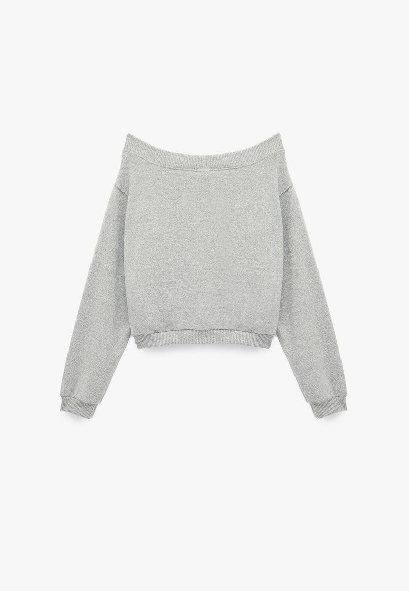 Koton OFF-SHOULDER Strickpullover grey/grau Zalando