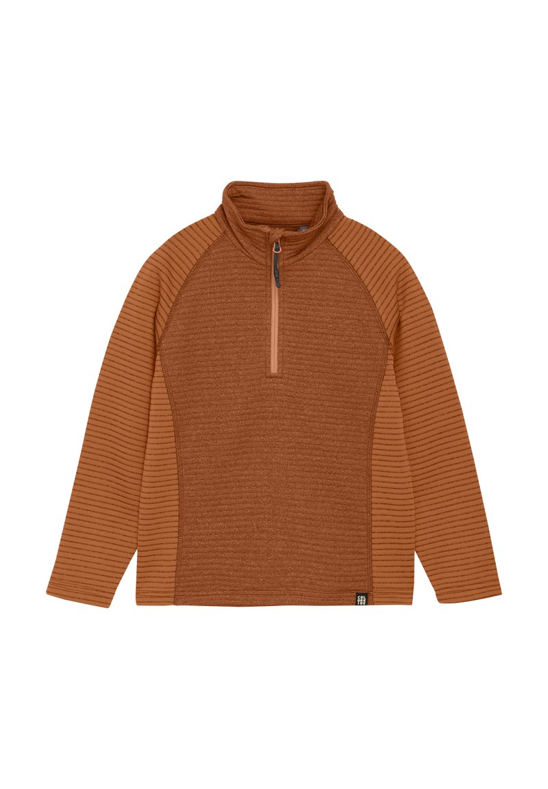 Color Kids STRIPED - Fleece trui - marmalade